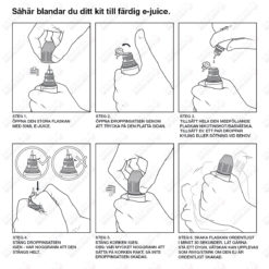 Instruktioner e-juice kit Swedish Mixology