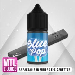 Swedish Mixology Blue Pop Blå klubba Vape E-cigarett MTL E-juice Shortfill