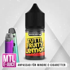 Swedish Mixology Tutti Fruity Lemon Tutti Frutti Citron Vape E-cigarett MTL E-juice Shortfill