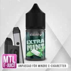 Swedish Mixology Extra Mint Vape E-cigarett MTL E-juice Shortfill