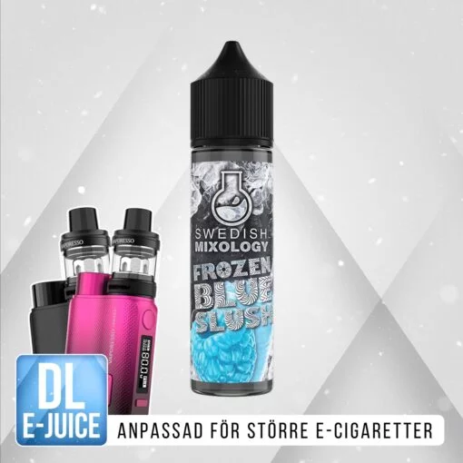 Swedish Mixology E-cigarett Vape E-juice Shortfill Frozen Blue Slush - Blue Raspberry