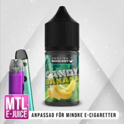Swedish Mixology Candy Banana Banan Frukt Vape E-cigarett MTL E-juice Shortfill