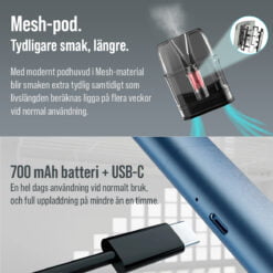 Innokin Klypse E-cigarett Pods Batteri