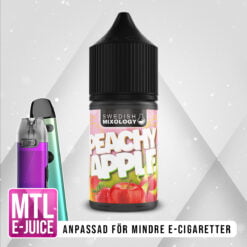 Swedish Mixology Peachy Apple Vape E-cigarett MTL E-juice Shortfill Persika Äpple