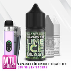 Swedish Mixology Vape E-cigarett MTL E-juice Shortfill Lime Ice Blast - Lime Mentol